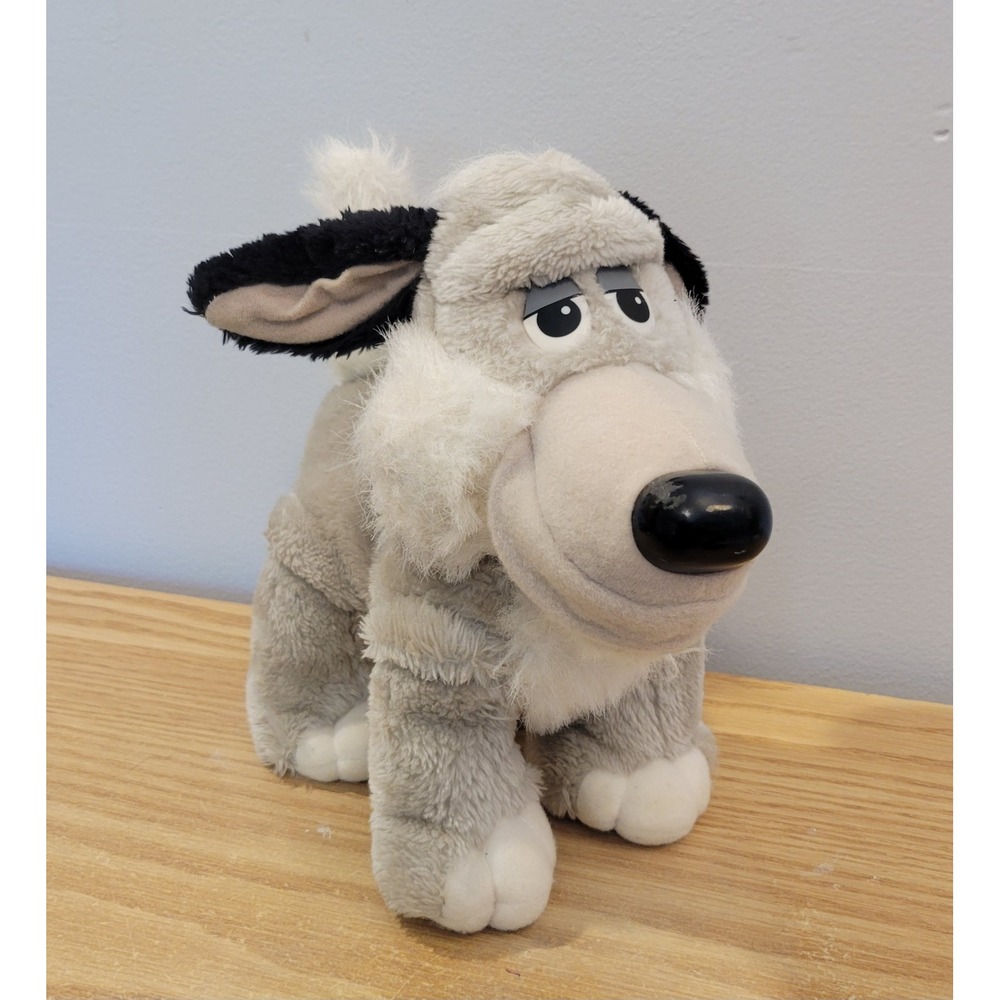 Vintage 1990 Tonka Pooch Patrol Rascal Husky Grey Plush Dog Transforming 11"